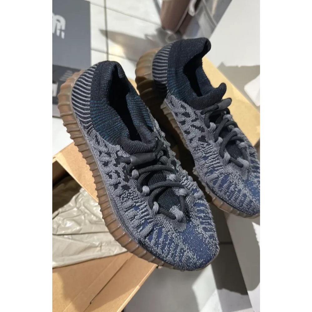 Yeezy Blue and Gray Sneakers